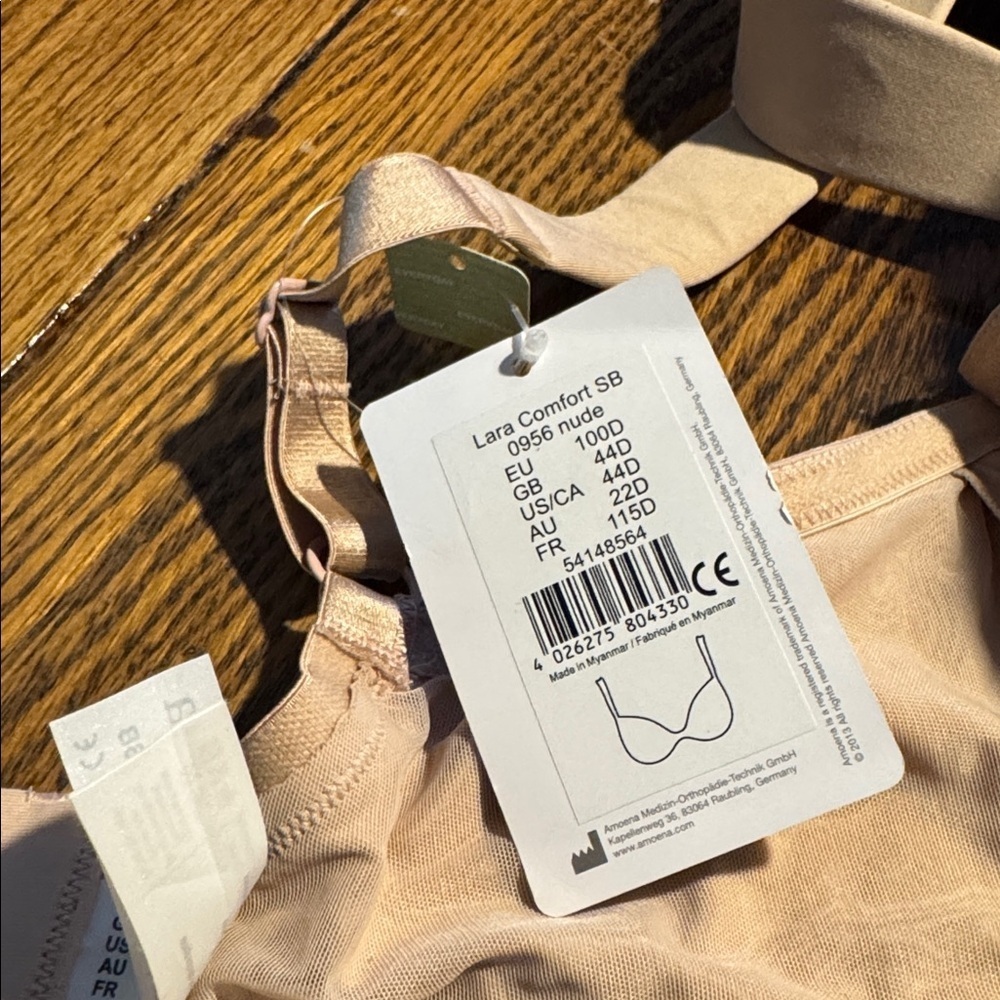 Amoena Lara Comfort mastectomy bra (44D) NWT - Picture 7 of 7